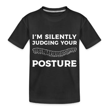 Physiothérapie Physiothérapeute Chiropracteur Chiro - T-shirt bio Premium Enfant - noir - Devant