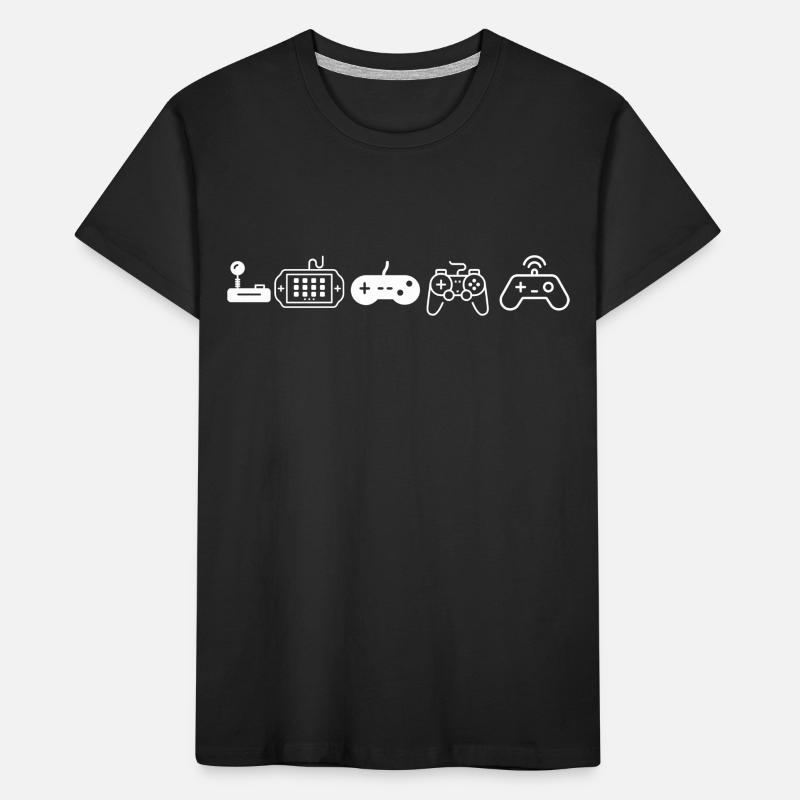 évolution jeux vidéo console T-shirt bio Premium Enfant