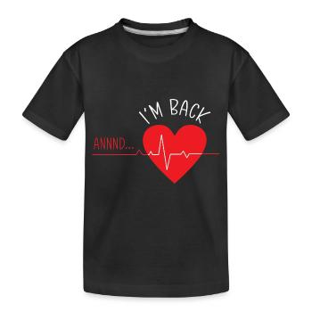 Crise cardiaque Chirurgie cardiaque Chirurgie Hospital - T-shirt bio Premium Enfant - noir - Devant