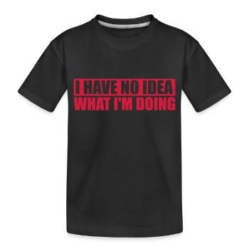 Aucune idée - T-shirt bio Premium Enfant - noir - Devant