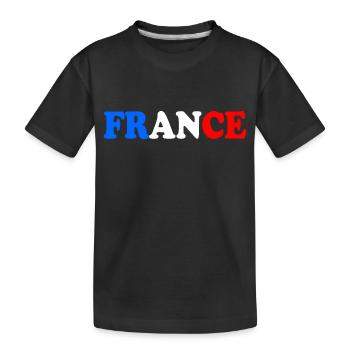 LA FRANCE DRAPEAU FRANÇAIS - T-shirt bio Premium Enfant - noir - Devant