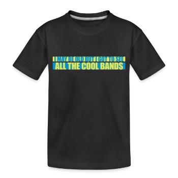 Je suis peut-être vieux - T-shirt bio Premium Enfant - noir - Devant