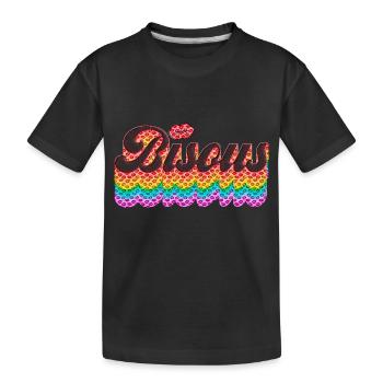 Bisou’s Kiss Kiss Love Saint-Valentin - T-shirt bio Premium Enfant - noir - Devant