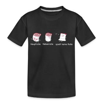 Rollenspiel und chillen (b) - Kinder Premium Bio T-Shirt - Schwarz - Vorne