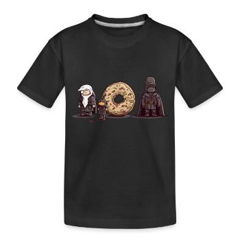 Donut-Kriege - Kinder Premium Bio T-Shirt - Schwarz - Vorne