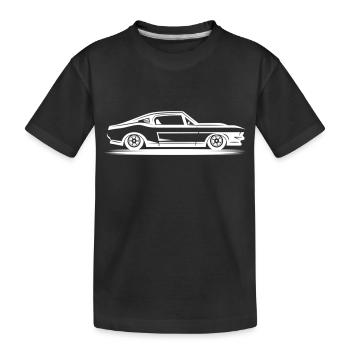 Car Dad Classic Car Lover American Muscle Car Mech - Kids' Premium Organic T-Shirt - black - Front