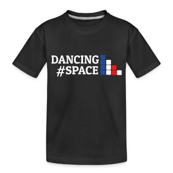 Dancing Dance Music - Kinder Premium Bio T-Shirt - Schwarz - Vorne