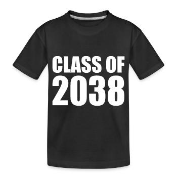 Class of 2038 - Kids' Premium Organic T-Shirt - black - Front