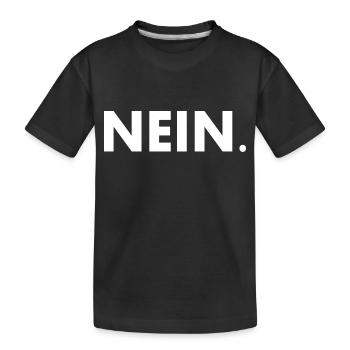 Nein - Kinder Premium Bio T-Shirt - Schwarz - Vorne