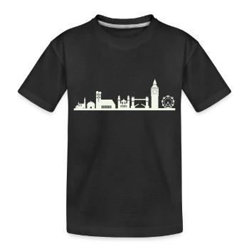 Horizon de Londres - T-shirt bio Premium Enfant - noir - Devant