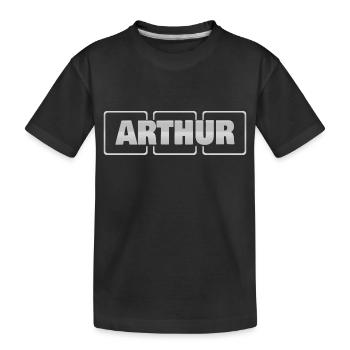 Arthur comme idée cadeau - T-shirt bio Premium Enfant - noir - Devant