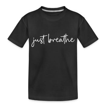 Respirer simplement - T-shirt bio Premium Enfant - noir - Devant