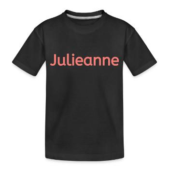 Julieanne - Kinder Premium Bio T-Shirt - Schwarz - Vorne