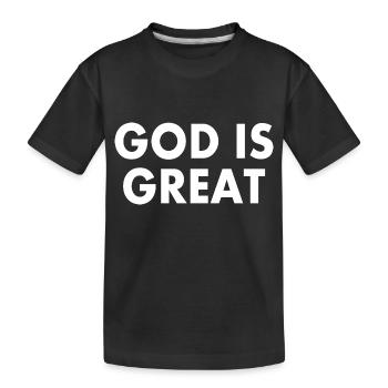 god is great - T-shirt bio Premium Enfant - noir - Devant