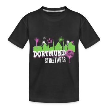 Dortmund, Skyline, ville, Allemagne, graffiti - T-shirt bio Premium Enfant - noir - Devant