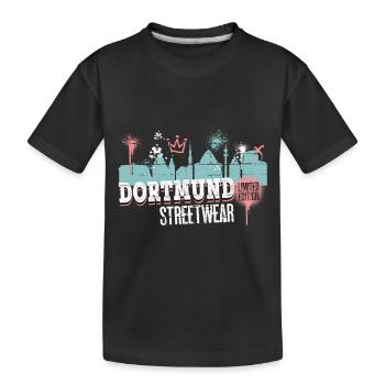 Dortmund, Skyline, ville, Allemagne, graffiti - T-shirt bio Premium Enfant - noir - Devant