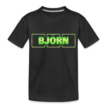 Idée cadeau Björn - T-shirt bio Premium Enfant - noir - Devant