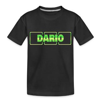 Idée cadeau Dario - T-shirt bio Premium Enfant - noir - Devant