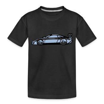 Voiture de sport - T-shirt bio Premium Enfant - noir - Devant