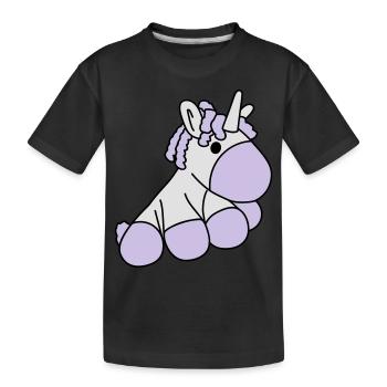 Einhorn1 - T-shirt bio Premium Enfant - noir - Devant