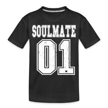 Soul Mate Soul Sister Soul Brother BFF quelques amis - T-shirt bio Premium Enfant - noir - Devant