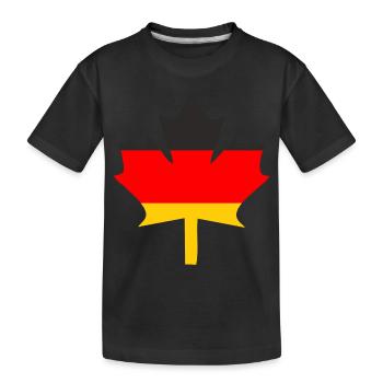 German Ahorn - Kinder Premium Bio T-Shirt - Schwarz - Vorne