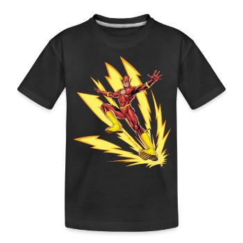Justice League The Flash - Kids' Premium Organic T-Shirt - black - Front