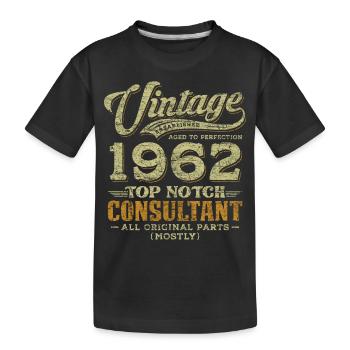 Vintage 1962 Top Notch Consultant - Kinder Premium Bio T-Shirt - Schwarz - Vorne