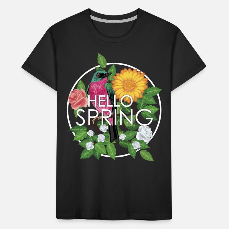 Hello Spring Kids' Premium Organic T-Shirt