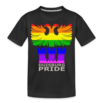 Duisburg Adler Armoiries CSD Rainbow Colors Pride - T-shirt bio Premium Enfant - noir - Devant