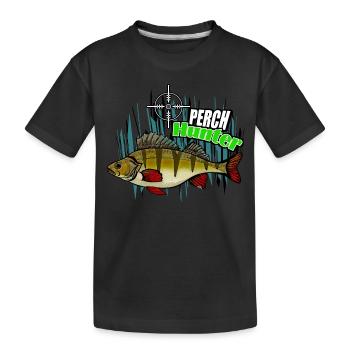 Chasseur de perches - T-shirt bio Premium Enfant - noir - Devant