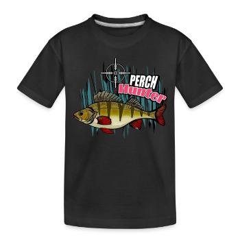 Chasseur de perches - T-shirt bio Premium Enfant - noir - Devant