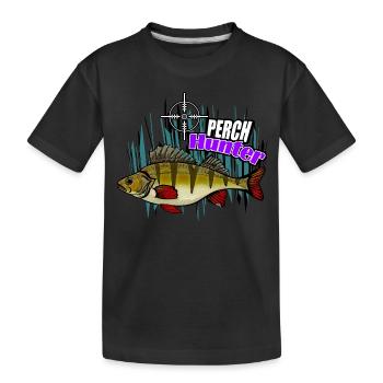 Chasseur de perches - T-shirt bio Premium Enfant - noir - Devant