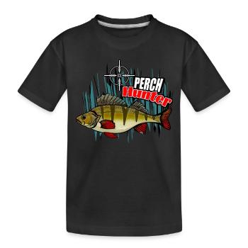 Chasseur de perches - T-shirt bio Premium Enfant - noir - Devant