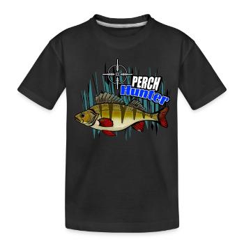 Chasseur de perches - T-shirt bio Premium Enfant - noir - Devant