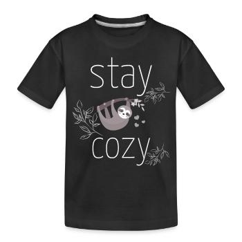 rester confortable - T-shirt bio Premium Enfant - noir - Devant