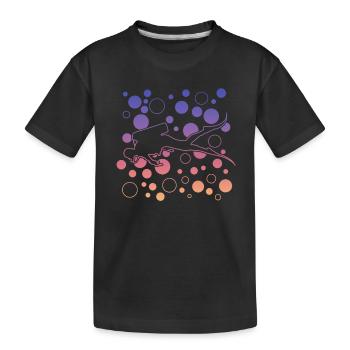 Taucher tauchen - Kinder Premium Bio T-Shirt - Schwarz - Vorne