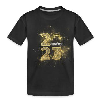 Nouvel An heureux Nouvel An Idée cadeau du réveillon du Nouvel An - T-shirt bio Premium Enfant - noir - Devant