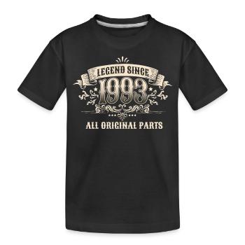 30 Years Old Legend Since 1993 30th Birthday - Kinder Premium Bio T-Shirt - Schwarz - Vorne