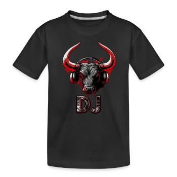Bull DJ - T-shirt bio Premium Enfant - noir - Devant
