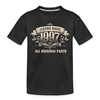 Retro Vintage Legend Since 1997 Original Parts - Kinder Premium Bio T-Shirt - Schwarz - Vorne