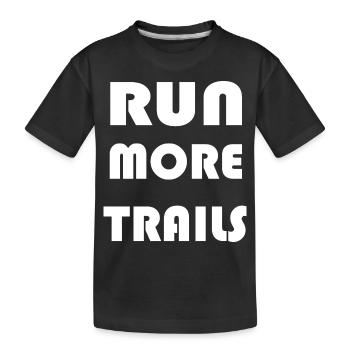 Marathon Triathlon Running Jogging Biking Cycling - Kids' Premium Organic T-Shirt - black - Front