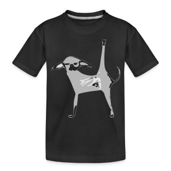 Cosmo le chiwawa gris - T-shirt bio Premium Enfant - noir - Devant