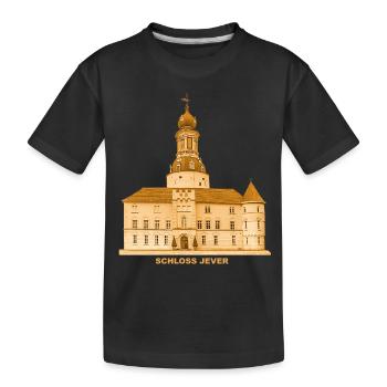Jever Schloss Friesland Niedersachsen Nordsee - Kinder Premium Bio T-Shirt - Schwarz - Vorne