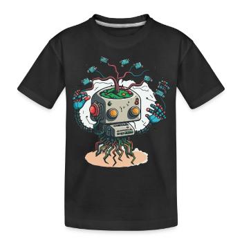 Machine Learning - Kids' Premium Organic T-Shirt - black - Front