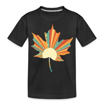 Retro sheet - Kids' Premium Organic T-Shirt - black - Front