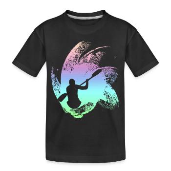 Kayak pagayer - T-shirt bio Premium Enfant - noir - Devant