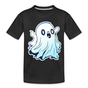 Ghost - Kids' Premium Organic T-Shirt - black - Front