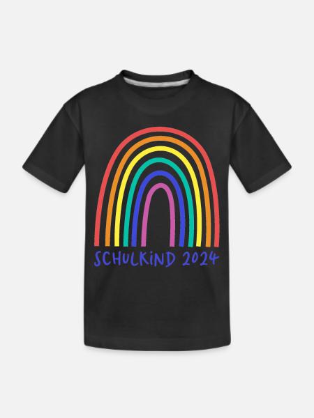 Schulkind 2024 blau - Kinder Premium Bio T-Shirt - Schwarz