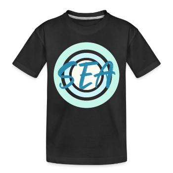 Bleu Mer - T-shirt bio Premium Enfant - noir - Devant